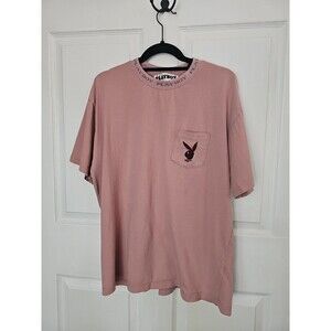 Pacsun Playboy T-shirt Off Pink Large